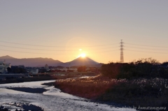 南平で見た富士山夕景＃３