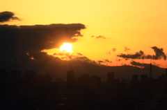 2月9日富士山頂に太陽が載ったかな？