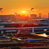 夕景　レインボーブリッジと五輪準備 ＃１