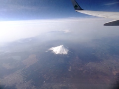 飛行機からの富士山＃１