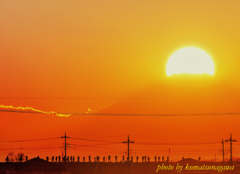 夕景　影