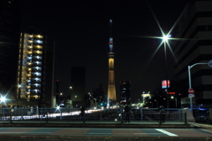 東京街並 スカイツリー 福神橋②  （撮る人を撮る）