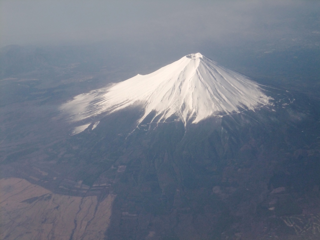 飛行機からの富士山＃２