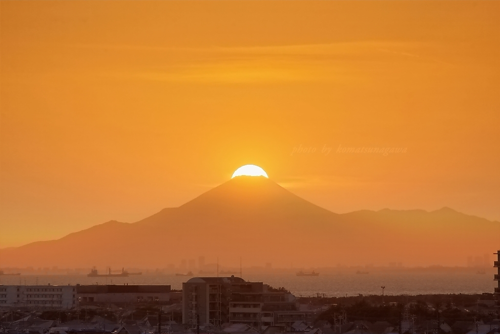 夕景 今年2月終わり頃の幕張にて