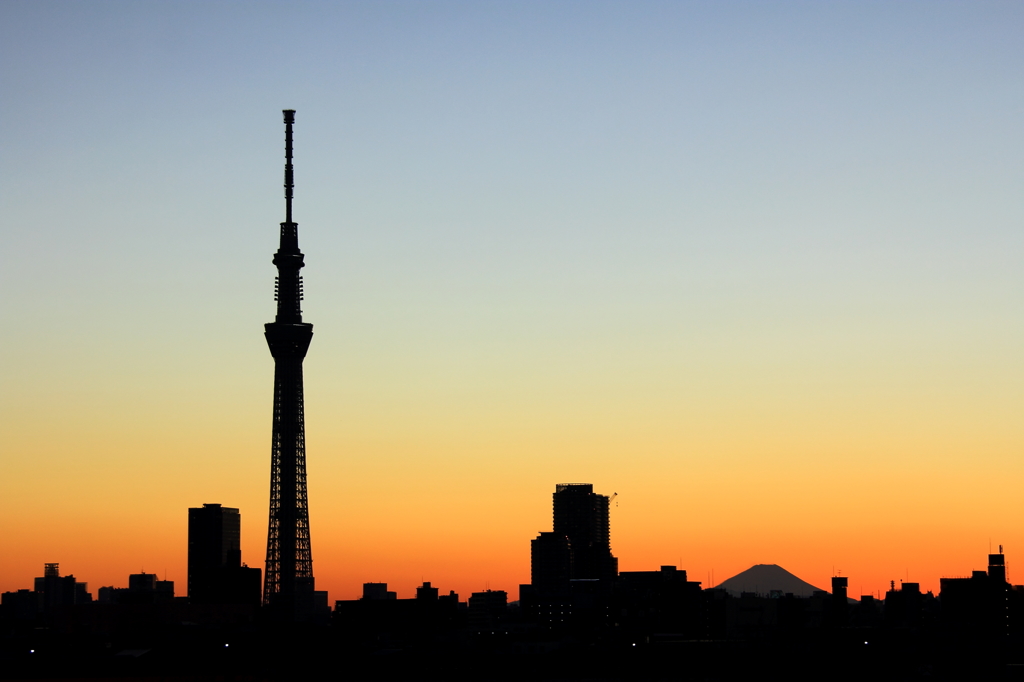 夕焼けスカイツリー＃１