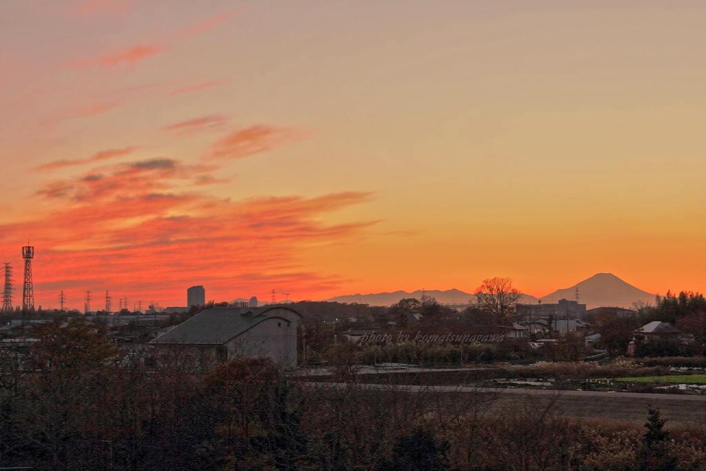 夕景 吉川高富にて ＃５