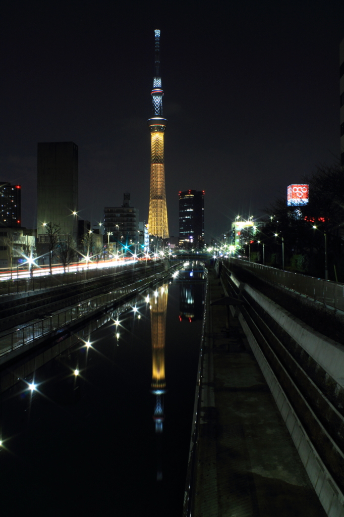 東京街並 スカイツリー 福神橋①