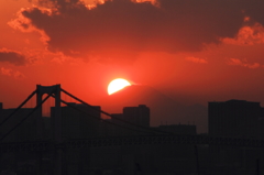 東雲で見た富士山夕景不発編 ＃２ やっぱりね