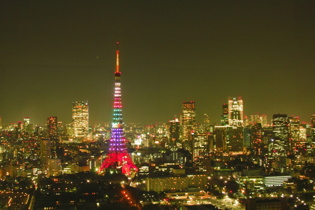 東京タワースペシャルダイヤモンドヴェール＆2020と夜景