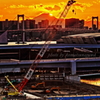 夕景　レインボーブリッジと五輪準備 ＃２