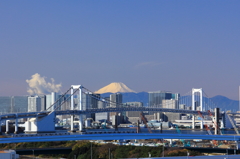 東京山脈と富士山