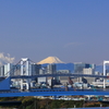 東京山脈と富士山