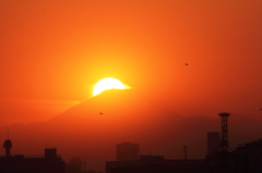 新木場その２ から見た富士山夕景 ＃３