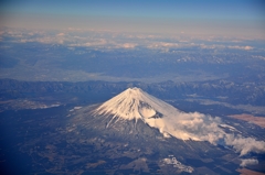 暮れの富士山