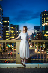 夜景ポートレート