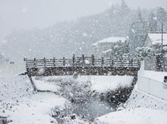 雪の赤関おとなり橋