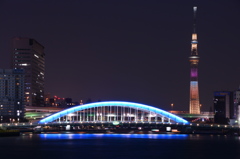 スカイツリー×永代橋