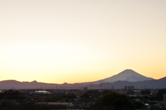 日没富士景