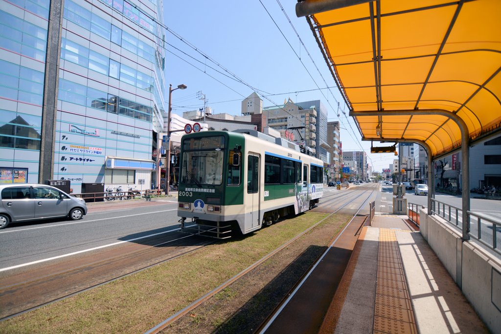 路面電車のある風景