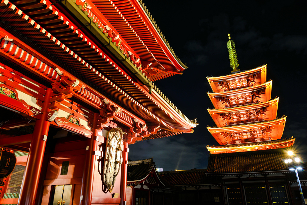 浅草寺夜景～その弐