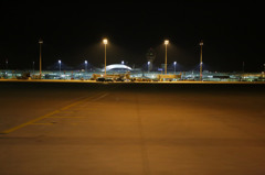 夜の空港・Munchen