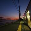 海芝浦駅の夕景