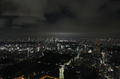 六本木ヒルズの夜景（新宿方面）