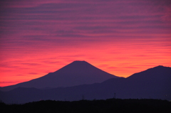 秋の夕景