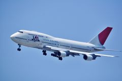 JAL 747 最終コースへ