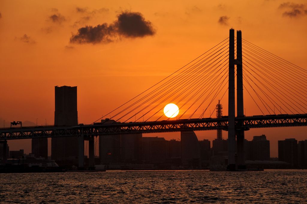 沈む夕日
