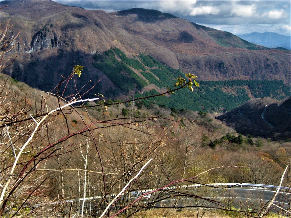 晩秋の山々