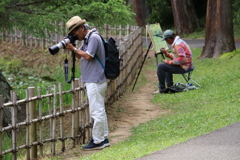 画家とカメラマン