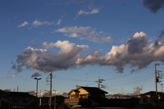 夕暮れ前のお空