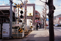 修学院駅前の街並み