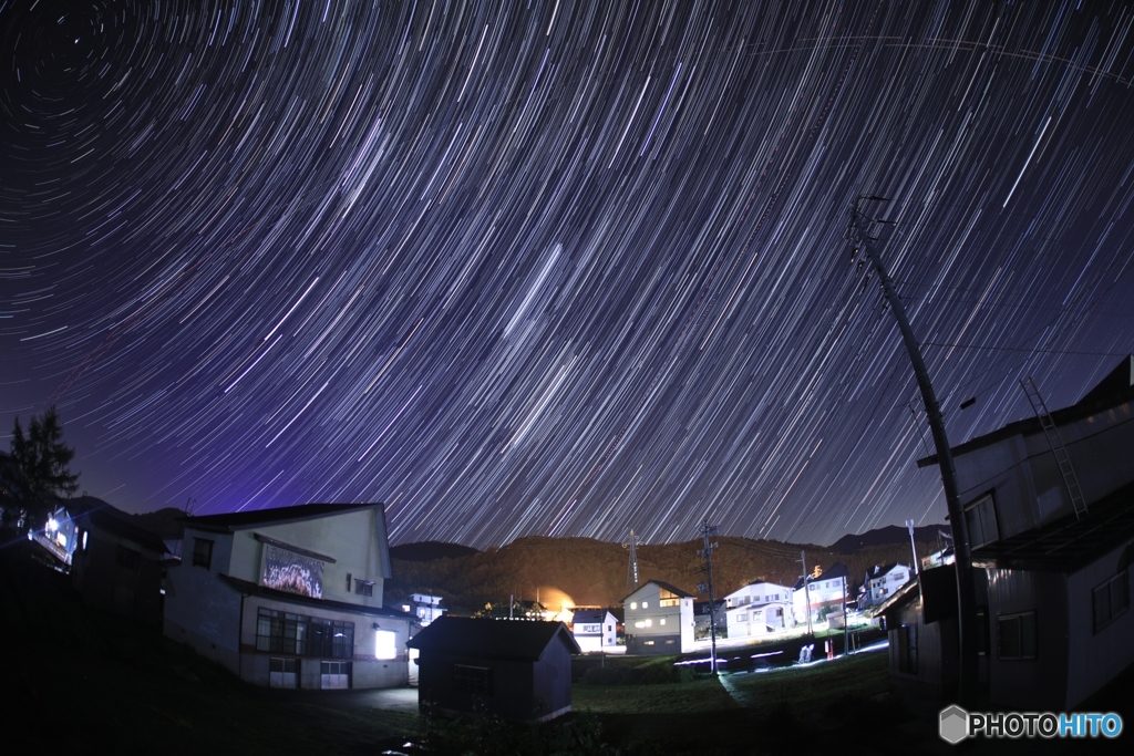 東の夜空の運動会