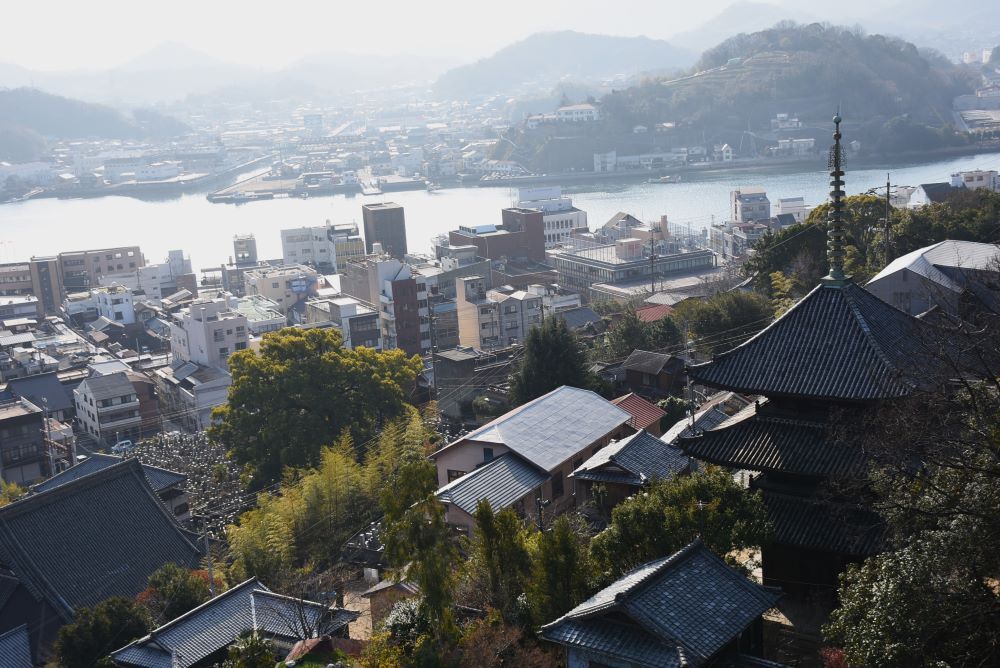 千光寺山から