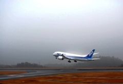 雨の滑走路　５