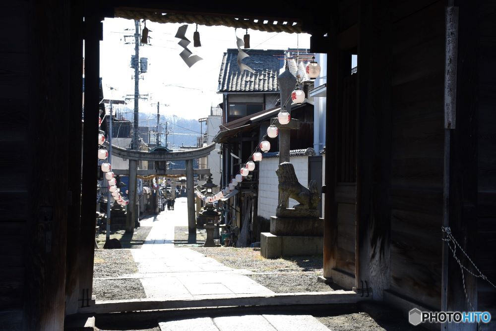 八幡神社の参道