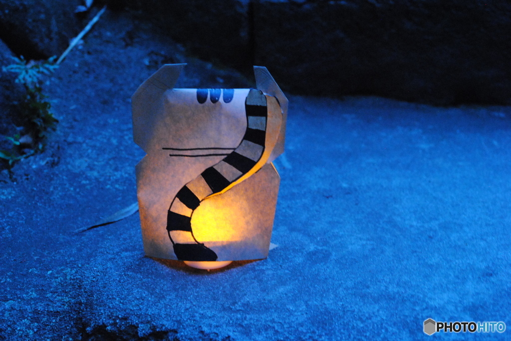 猫の灯篭　２