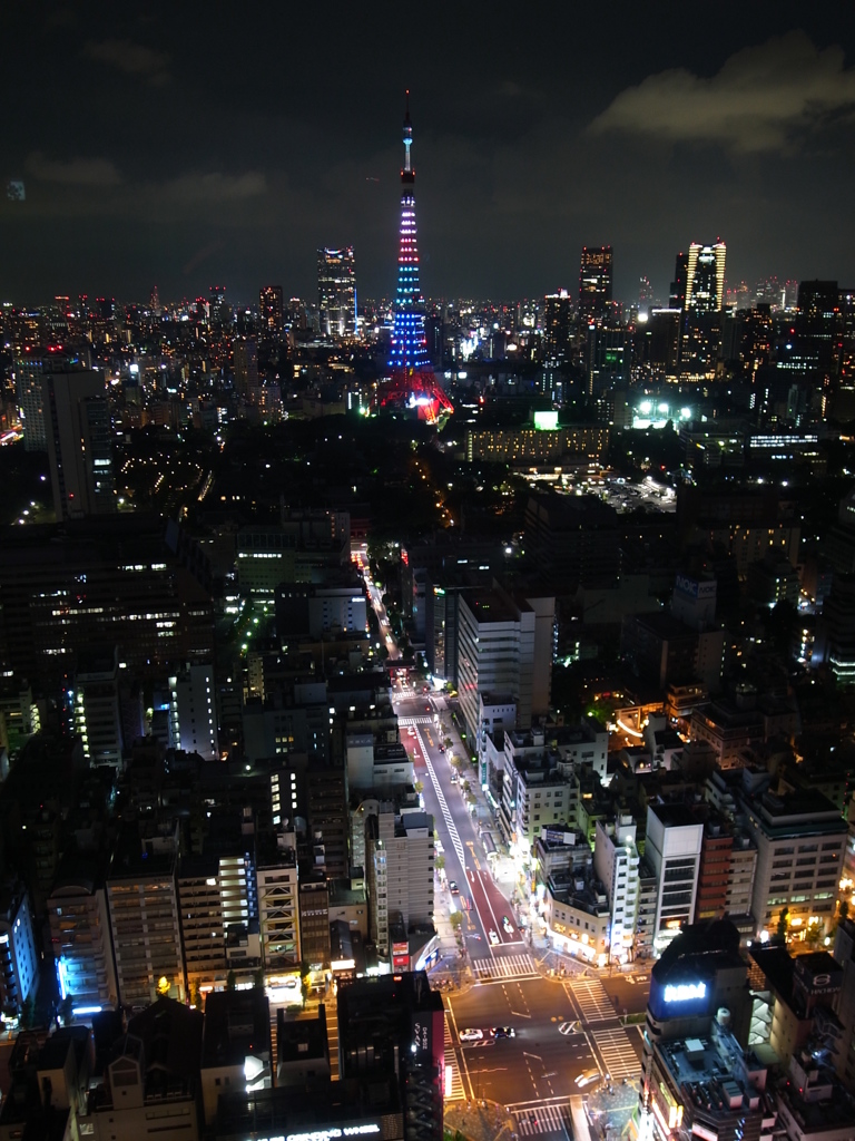 オリンピックカラーの東京タワー(Ver.GRⅢ)