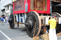 祇園祭　鉾解体2　IMG_1376