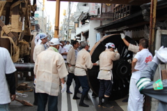 祇園祭　鉾解体7　IMG_1399