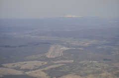 釧路空港と雌阿寒岳