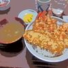 独り天丼　昼食