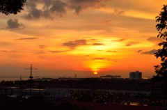 マラッカの夕日