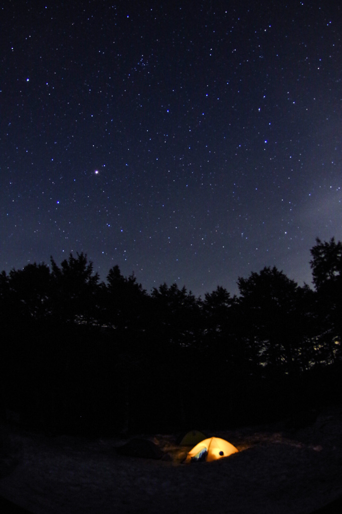 テン場と星空