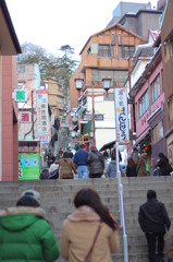 伊香保温泉　石階段