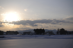 雪の田園1