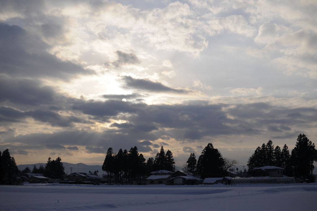 雪の田園2