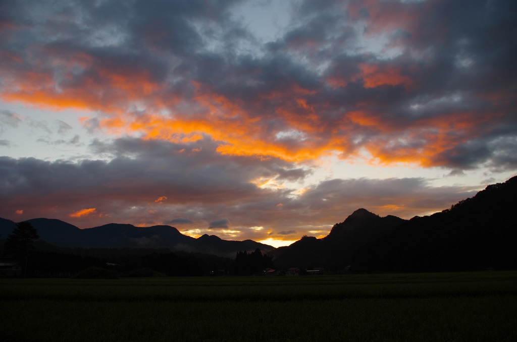 高杖原の夜明け